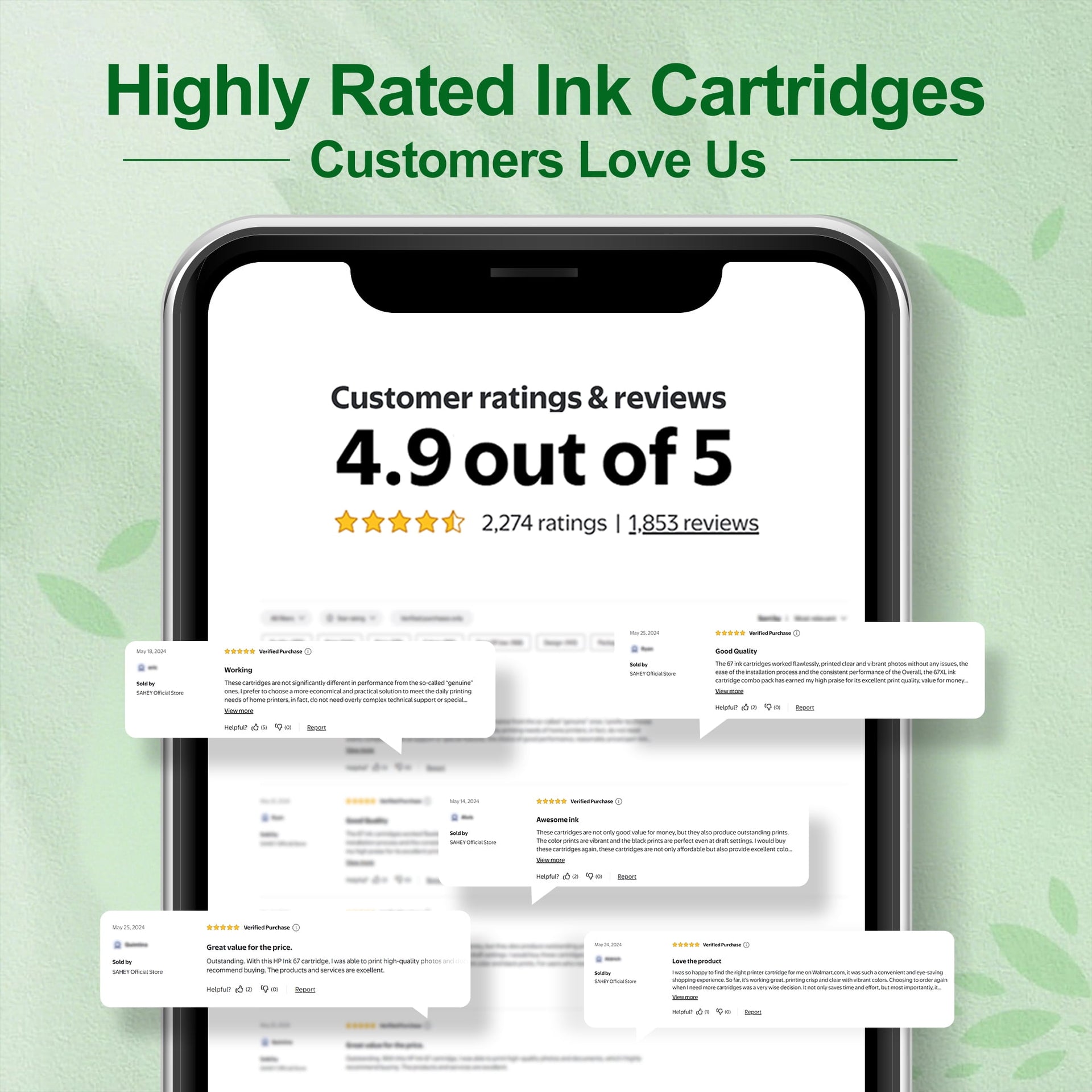 61XL Ink Cartridges Compatible for HP 61 Ink Cartridge Combo Pack for Envy 4500 5530 4502 Deskjet 1000 2540 Officejet 4635 4630 Printer(Black, Tri-Color)